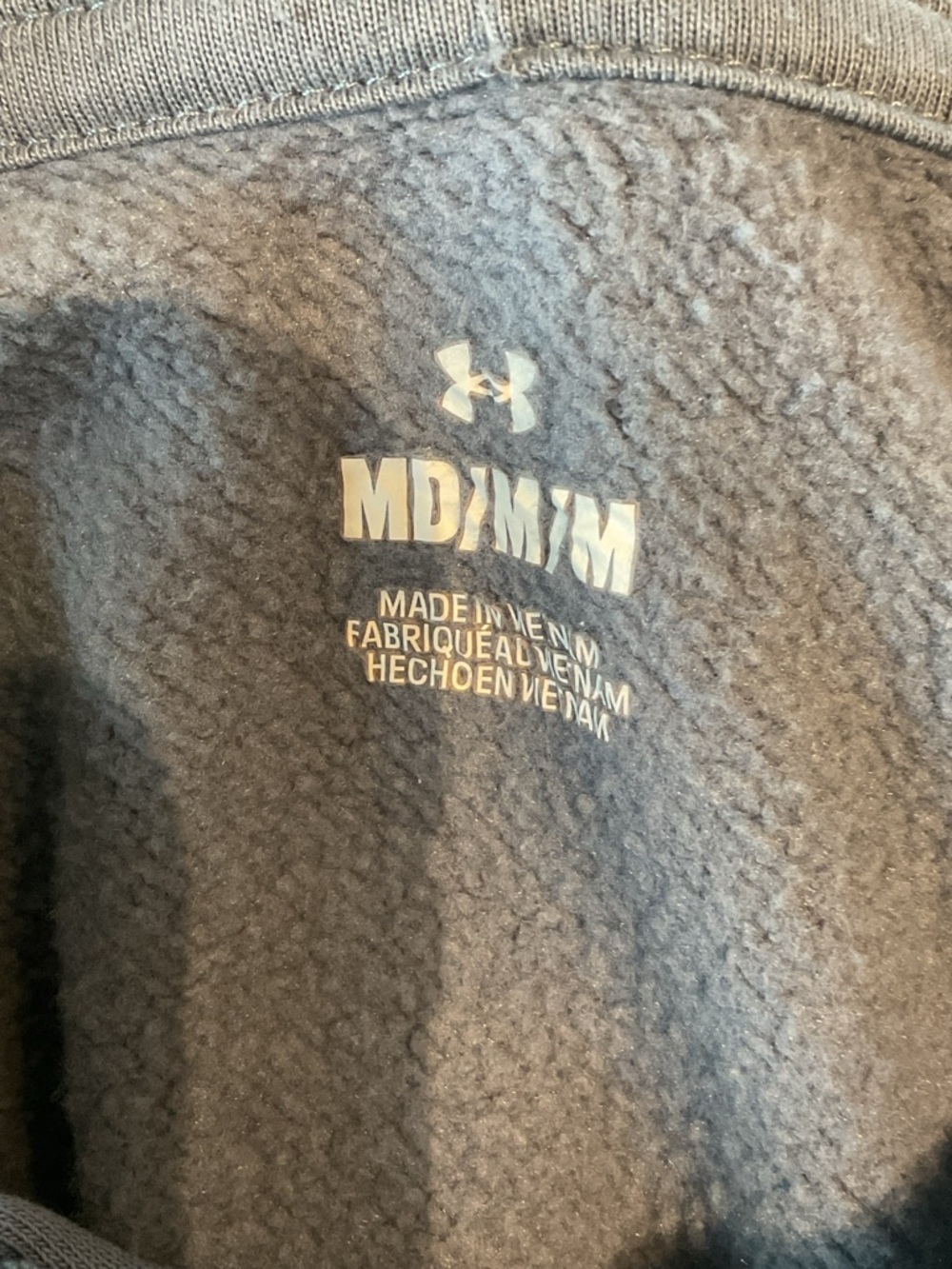 ***Under Armour ***Rival Fleece Antler Hoodie in a Slate Gray / Blue - Picture 2 of 11